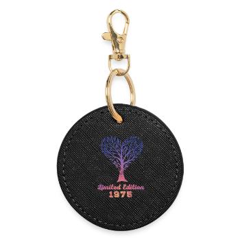 Vintage 1975 - Round Keyring - black - Front