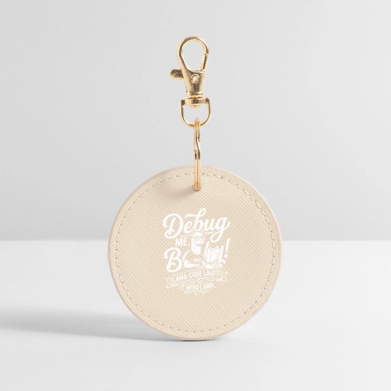 Lama Code Debug Design Runder Schlüsselanhänger