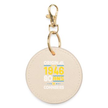 Original – 1946 – 80 ans de conneries - Porte-clés rond - huître - Devant