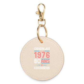 Original – 1976 – 50 years of - Round Keyring - oyster - Front