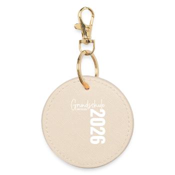 Graduation 2026 Primary School - Round Keyring - oyster - Front