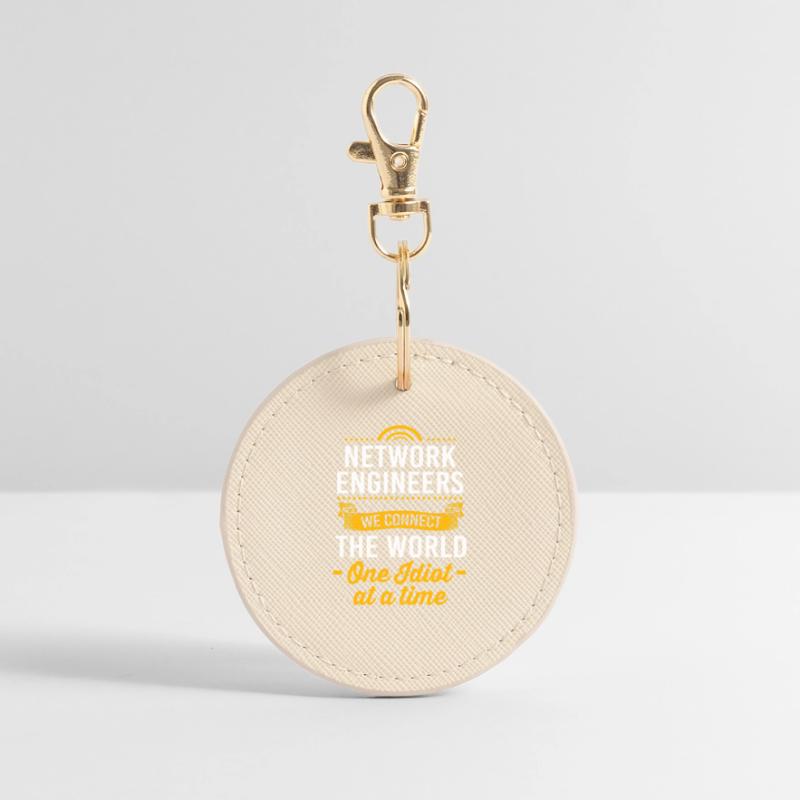 Network Engineer Programmer Computer Scientist Round Keyring