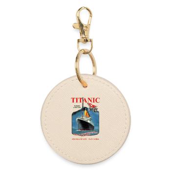 TITANIC liner creation Louis RUNEMBERG © Adagp - Round Keyring - oyster - Front