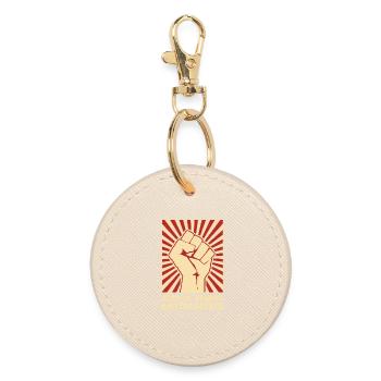 Alerta Alerta Antifascista AFA Antifa 161 - Round Keyring - oyster - Front