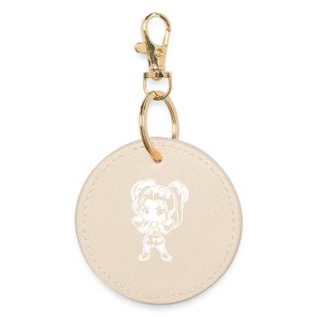 Kickboxer Manga Style - Round Keyring - oyster - Front