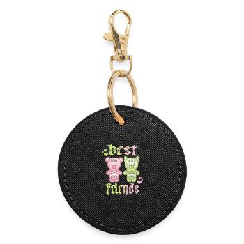 Best Friends - Round Keyring - black - Front