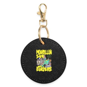 Mourillon sur étagère Toulon - Porte-clés rond - noir - Devant