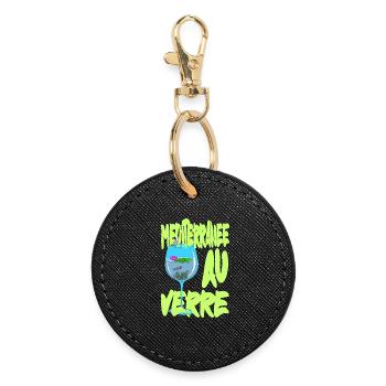 Mediterranean by Glass - Surealism petiteToulon - Round Keyring - black - Front