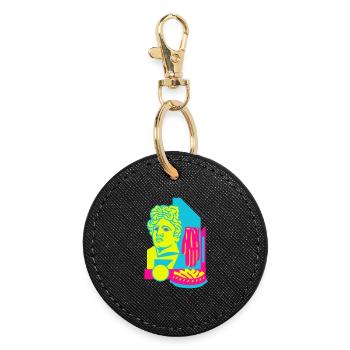 Art Food - Porte-clés rond - noir - Devant