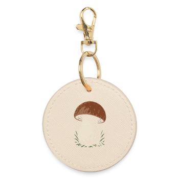 Porcini mushroom picker - mushrooms - saying - Round Keyring - oyster - Front