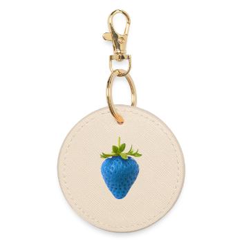 Blue Strawberry - Runder Schlüsselanhänger - Auster - Vorne