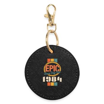 Legendary since 1984 - Round Keyring - black - Front