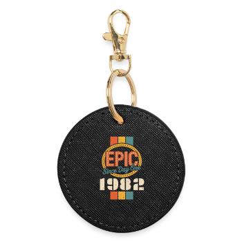 Legendary since 1982 - Round Keyring - black - Front