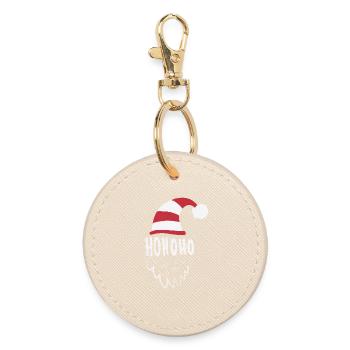 Hohoho merry christmas shirt - Round Keyring - oyster - Front