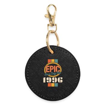 Legendary since 1996 - Round Keyring - black - Front