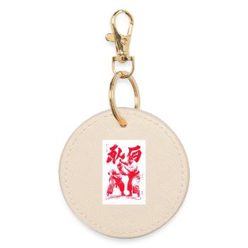 Crimson Martial Duel Ink - Round Keyring - oyster - Front