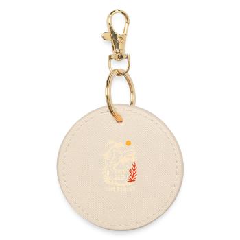 Deep Hunting Underwater Shark Scene - Round Keyring - oyster - Front