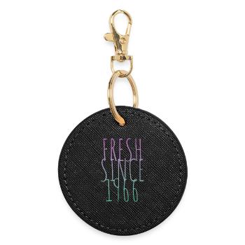 Vintage 1966 - Round Keyring - black - Front