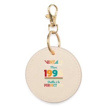 30 Years Anniversary - Vintage - March 1996 - Round Keyring - oyster - Front