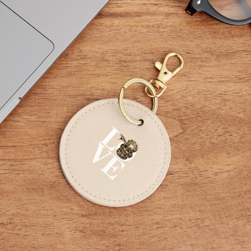 Königspython Schlangen LOVE Terrarium Python Runder Schlüsselanhänger