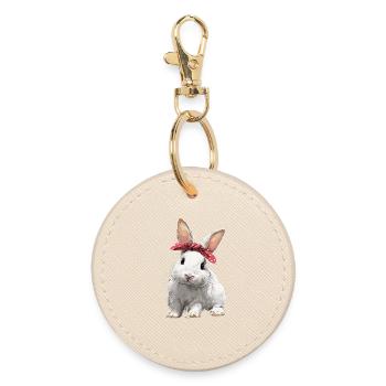 Nœud de lapin - Porte-clés rond - huître - Devant