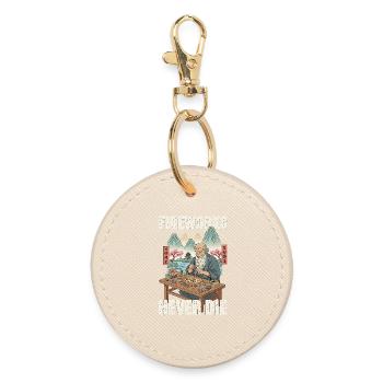 Fireworks Never Die - Round Keyring - oyster - Front
