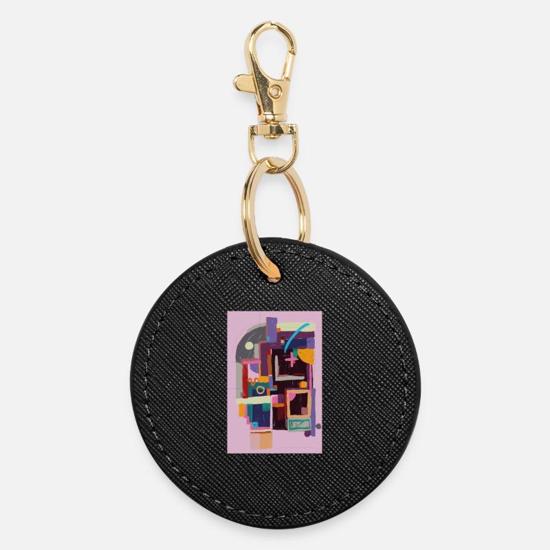 Arc of Return - Round Keyring - black