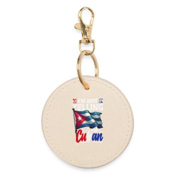 Cuba Pride & Home - Design du drapeau de Cuba - Porte-clés rond - huître - Devant