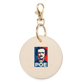 Affiche de portrait littéraire gothique - Porte-clés rond - huître - Devant