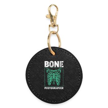 Radiologist Radiology X-ray Rad Tech MRI - Round Keyring - black - Front