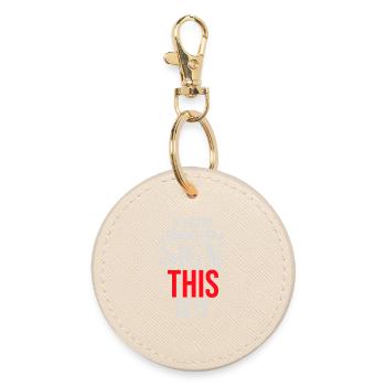 If You're Looking For A Sign This Is It Lustig - Round Keyring - oyster - Front