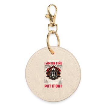 fire Department - Round Keyring - oyster - Front