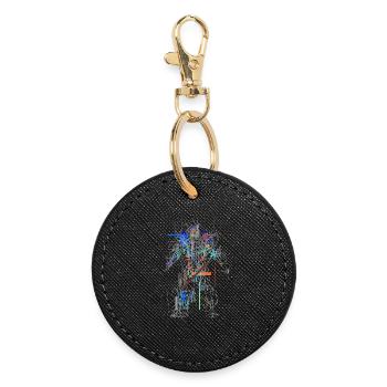 Scifi - Abstract / Futurism - Round Keyring - black - Front