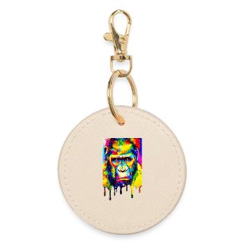 Urban Gorilla - Graffiti Art - Porte-clés rond - huître - Devant