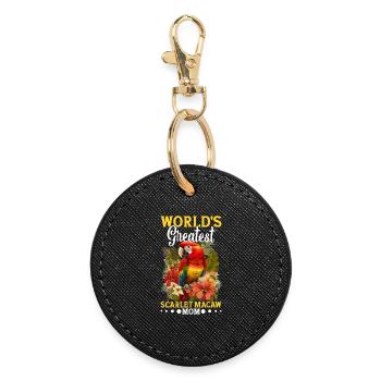 The greatest scarlachara mother in the world - Round Keyring - black - Front