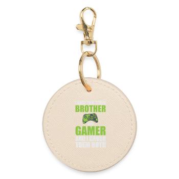 T-shirt Brother Gamer Confidence - Porte-clés rond - huître - Devant