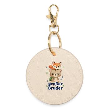 Big Brother Ours & Fox Frère Chemise - Porte-clés rond - huître - Devant