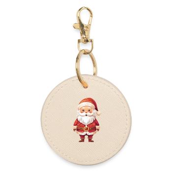 Joyeux Père Noël - Porte-clés rond - huître - Devant