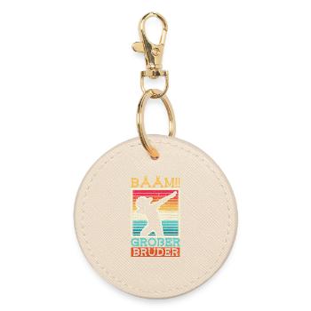Bääm Grand Frère Dab Enfants Drôles Frères et Sœurs - Porte-clés rond - huître - Devant