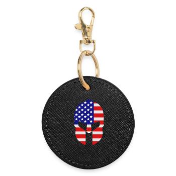 Casque Spartan USA - Porte-clés rond - noir - Devant