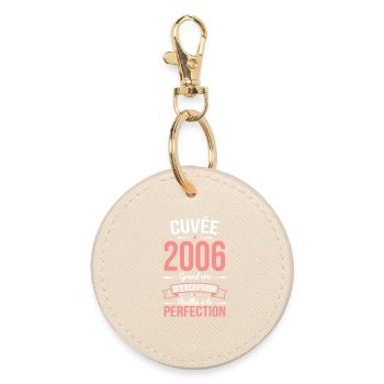 2006 – Aged to perfection - Round Keyring - oyster - Front