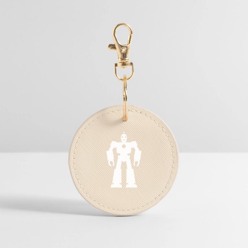 Robots – AI Technology Sci-Fi Nerd Design Round Keyring