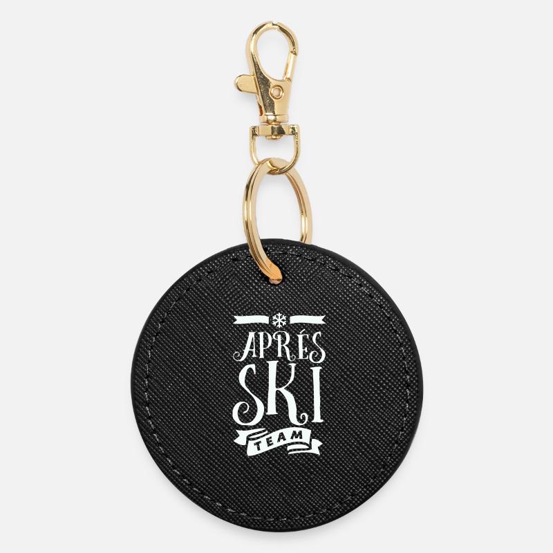 Après Ski Team - Round Keyring - black