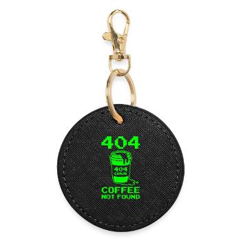 404 Not Found, Software Developer Shirt, Pullover Hoodie - Round Keyring - black - Front