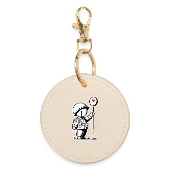 Petit Soldat Adorant - Porte-clés rond - huître - Devant