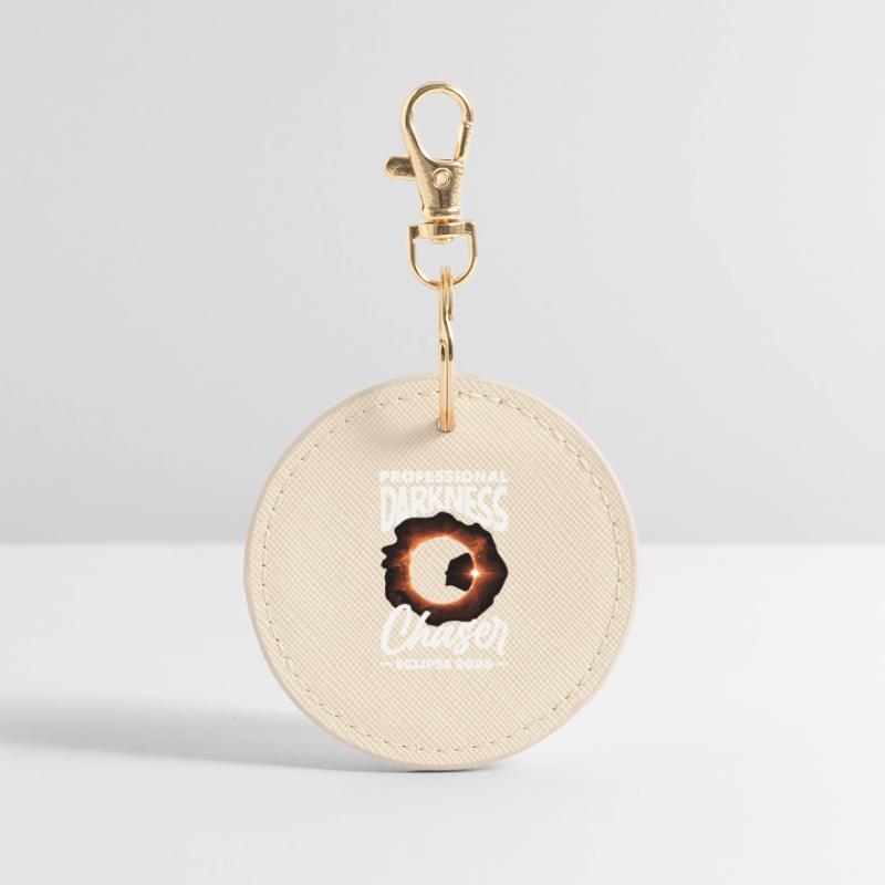 Solar eclipse 2026, August 12 Round Keyring