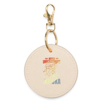 Judo Grandfather - Round Keyring - oyster - Front