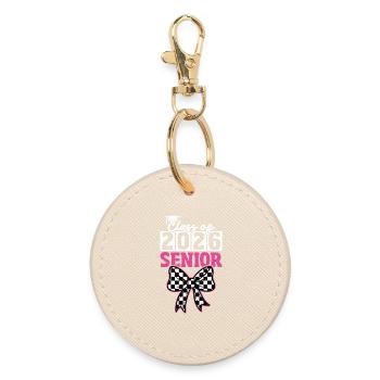 Class of 2026 Senior Graduation - Round Keyring - oyster - Front