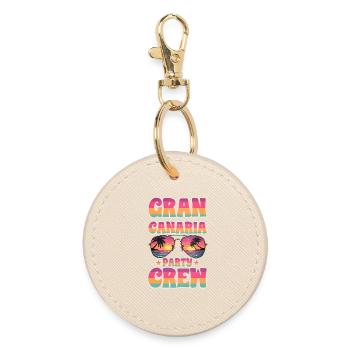 Gran Canaria Party Crew - Round Keyring - oyster - Front