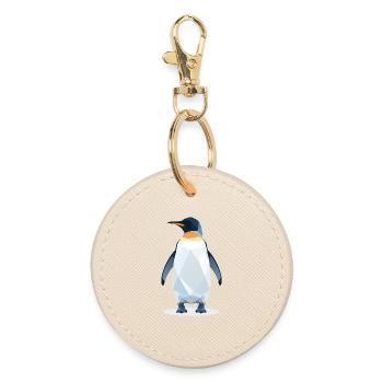 Pinguin Style - Runder Schlüsselanhänger - Auster - Vorne